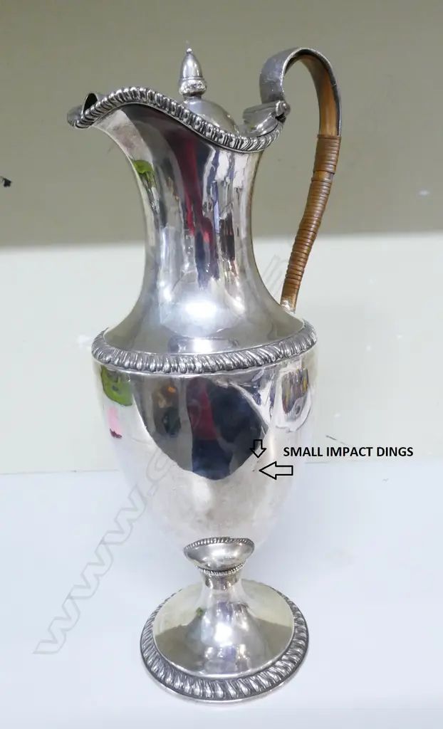 A George III silver claret jug Image 1++