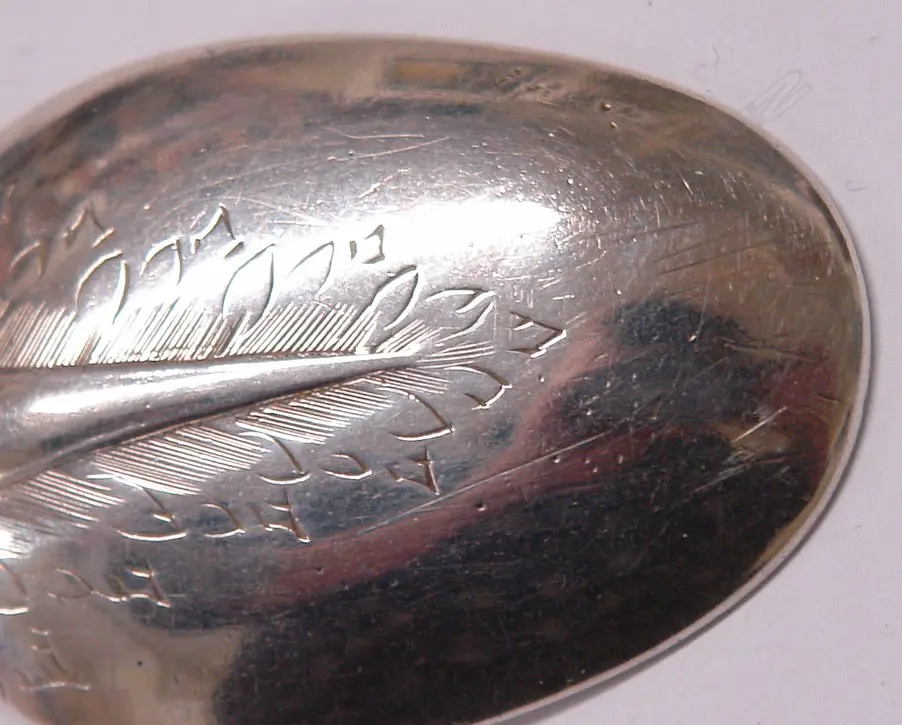 A  rare Charles II trefid silver child's spoon Image 1++