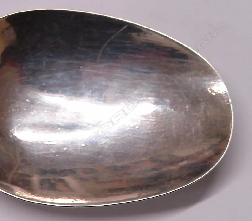 A  rare Charles II trefid silver child's spoon Image 1++