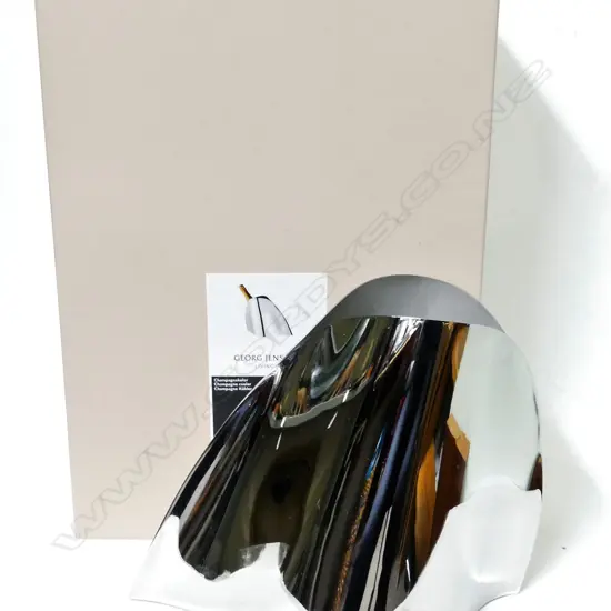 A Georg Jensen stainless steel champagne cooler