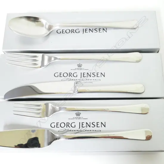 Assorted Georg Jensen stainless cutlery