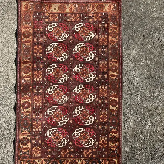 A Turkoman tribal rug