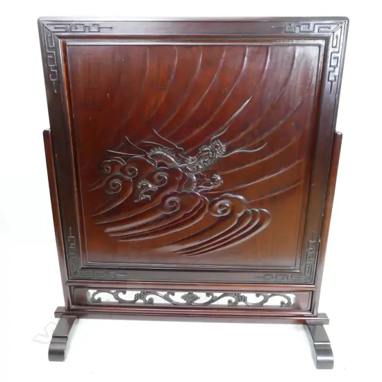 A Chinese rosewood room screen