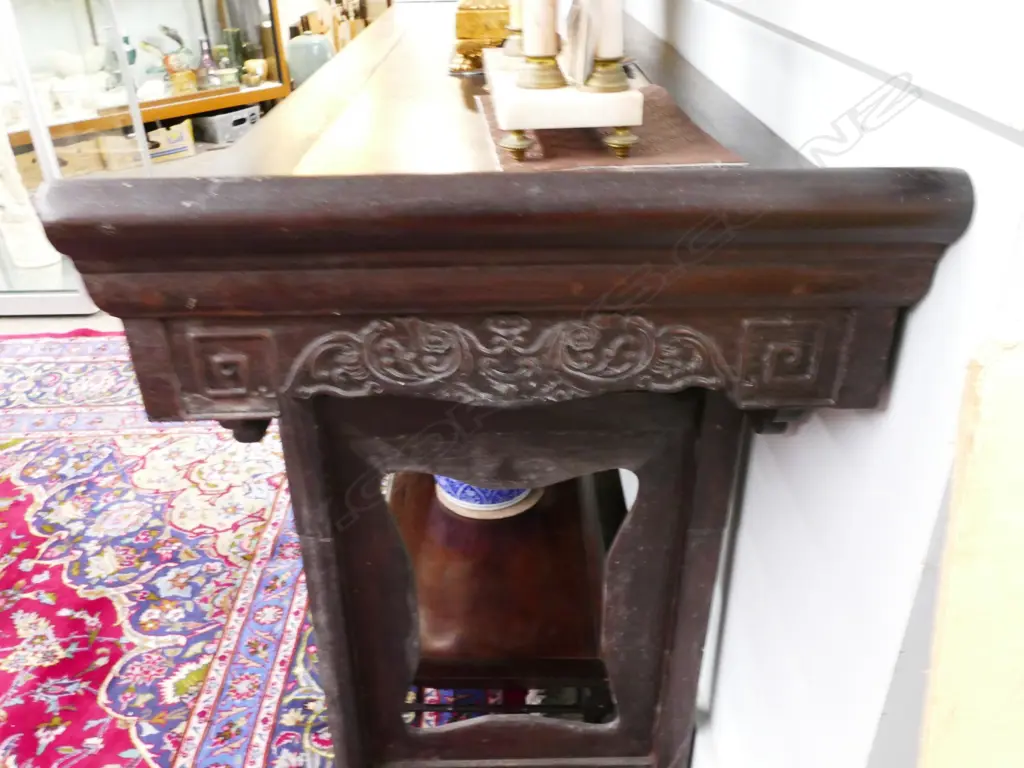 A Chinese rosewood altar table Image 1++