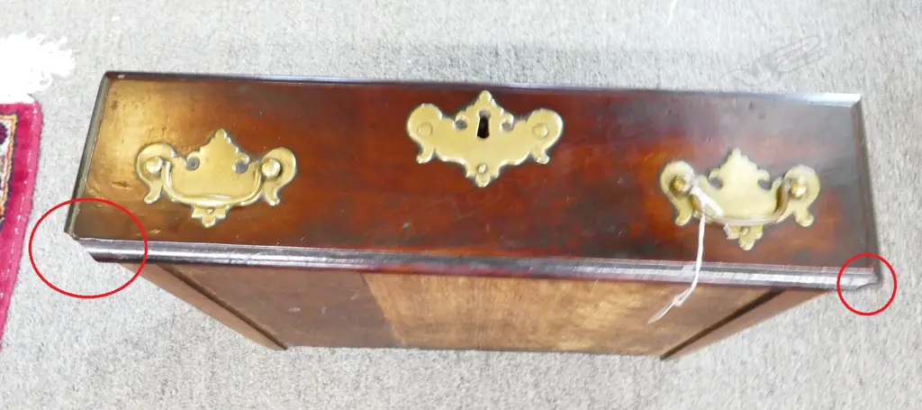 A George III solid mahogany side table Image 1++