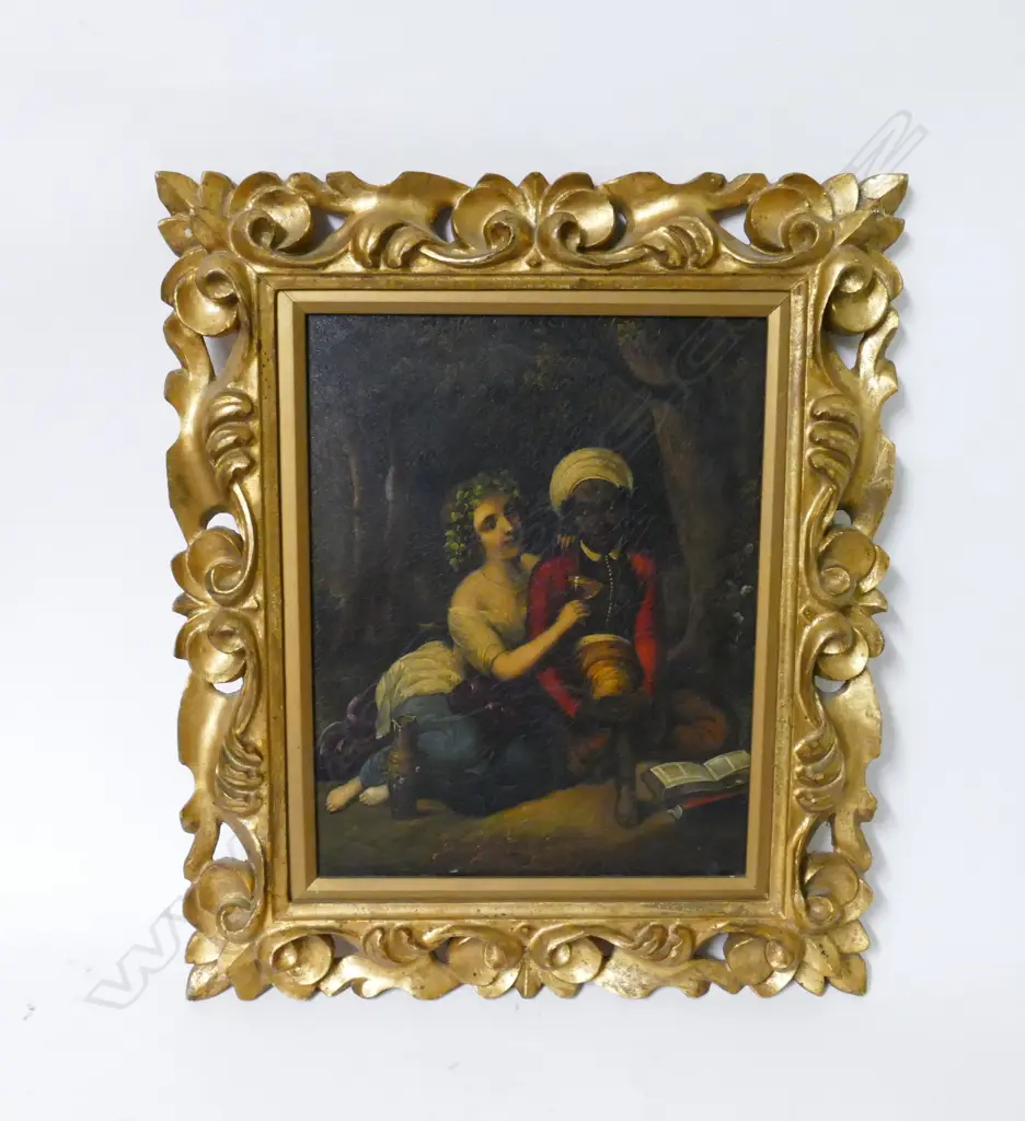 A rococo gilt framed oleograph Image 1++