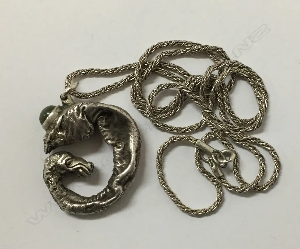 Donn Salt silver dragon form pendant Image 1++