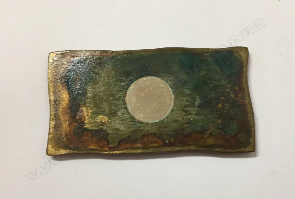 John Edgar brass plaque brooch Image 1++