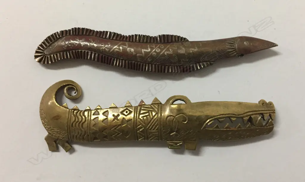 Peter McKay two metal brooches Image 1++