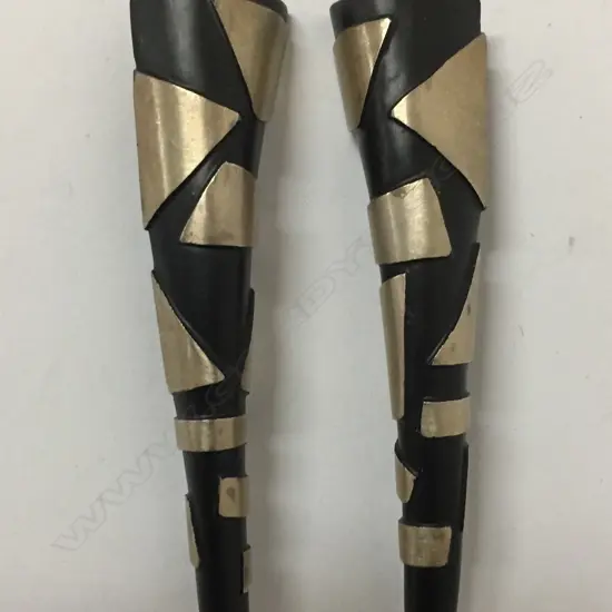 Peter Deckers pair of silver earrings