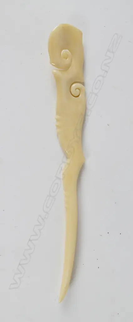 321] Owen Mapp, Hairpin carved * Image 1++