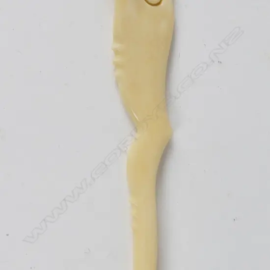 321] Owen Mapp, Hairpin carved *