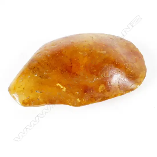 Piece of honey coloured kauri gum