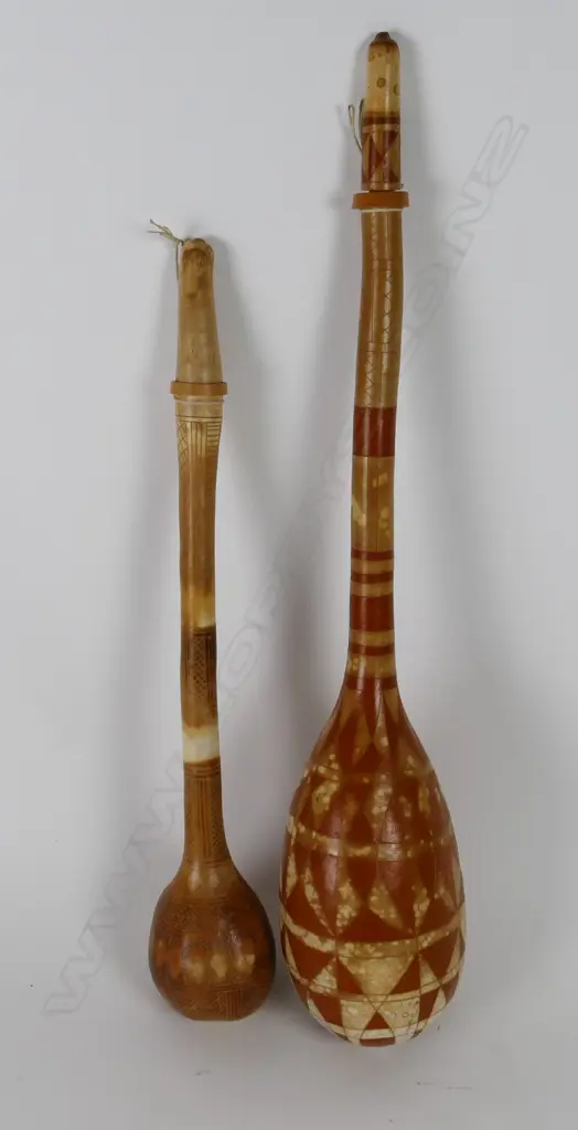 Two decorated gourds Image 1++