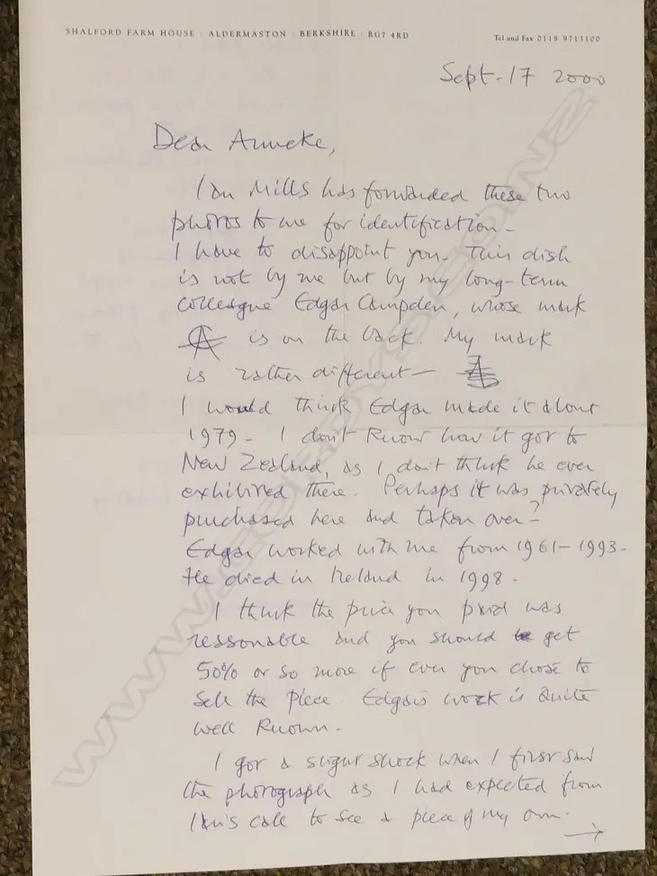 An Edgar Camden (Aldermaston Studio UK) 'Whale bowl' Image 1++