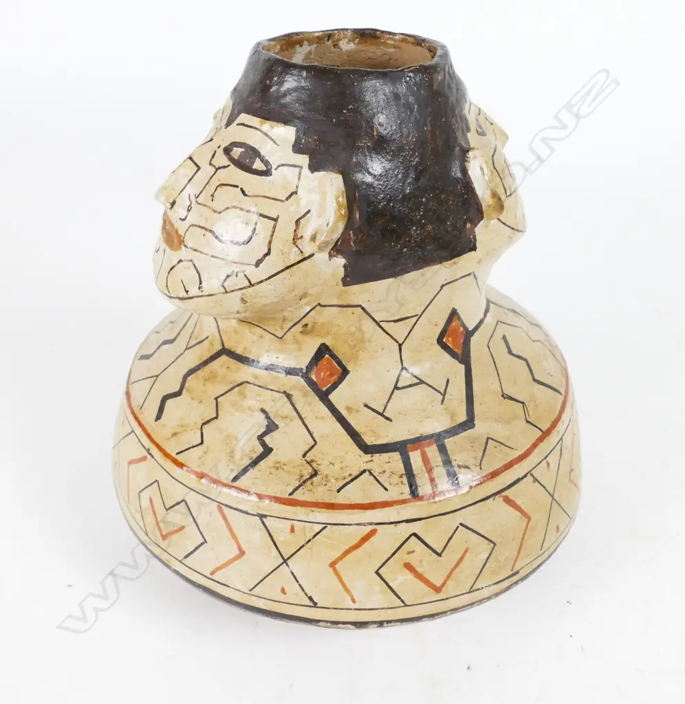 A clay jar (olla) from the Amazon Shipibo people (Peru) Image 1++