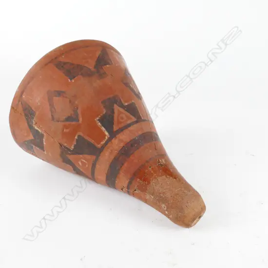 A pre-Columbian clay funnel