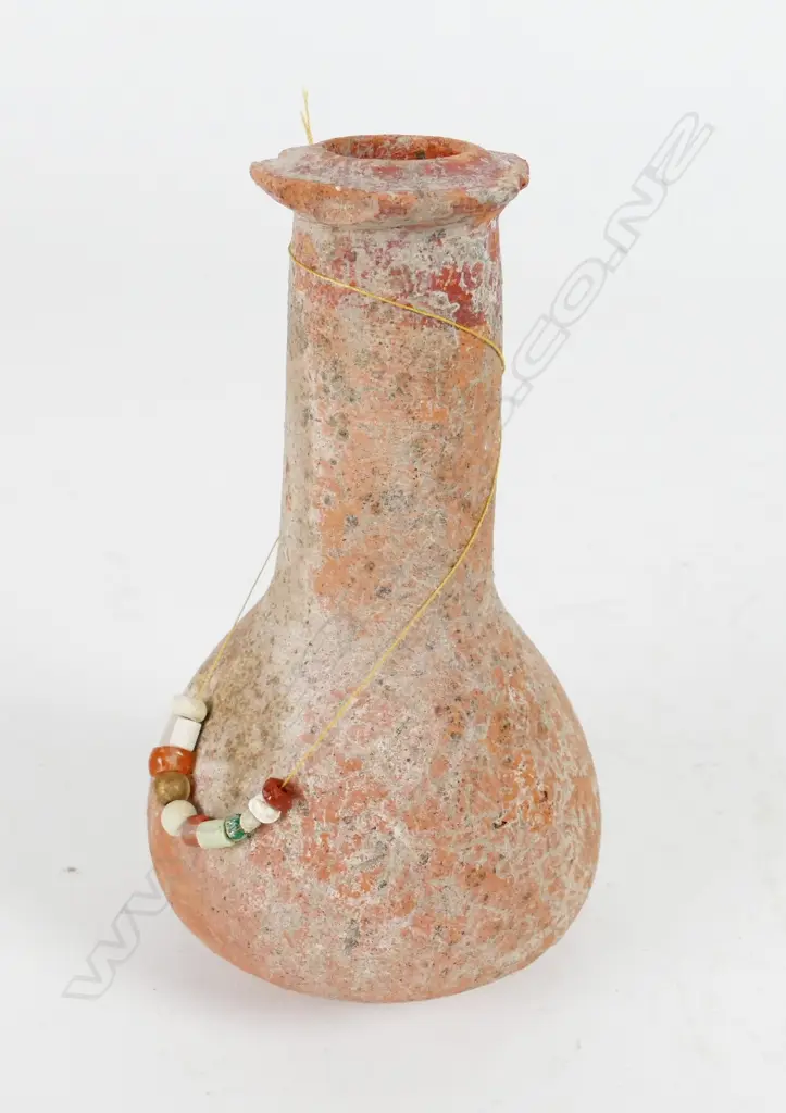 Antique Cretan clay oil bottle Image 1++