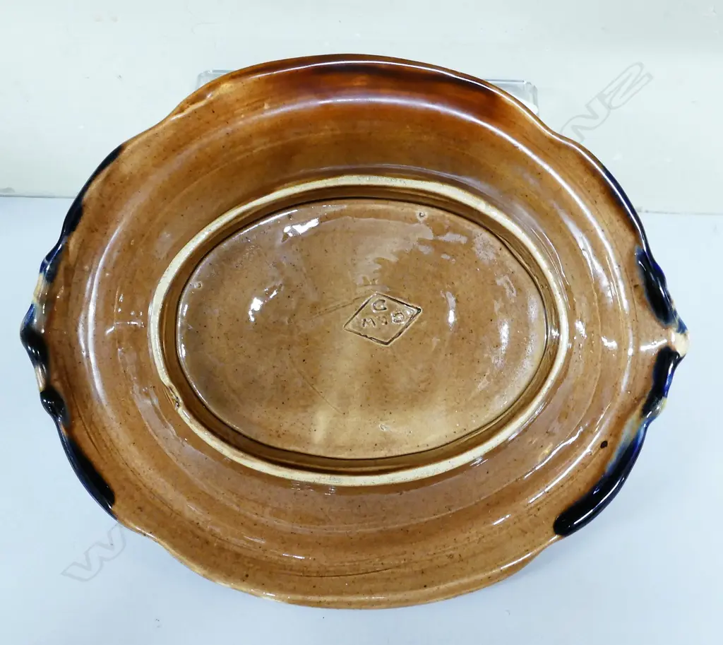 Milton Pottery majolica glaze bread plate Image 1++