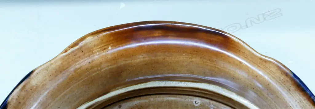 Milton Pottery majolica glaze bread plate Image 1++