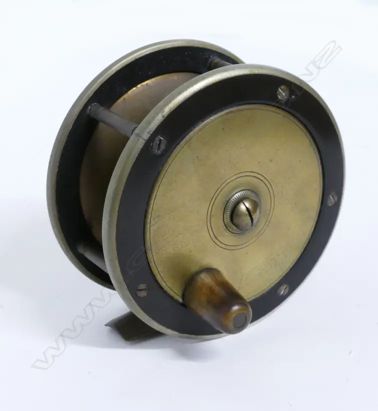 A 4¼" Birmingham plate wind trolling reel Image 1++