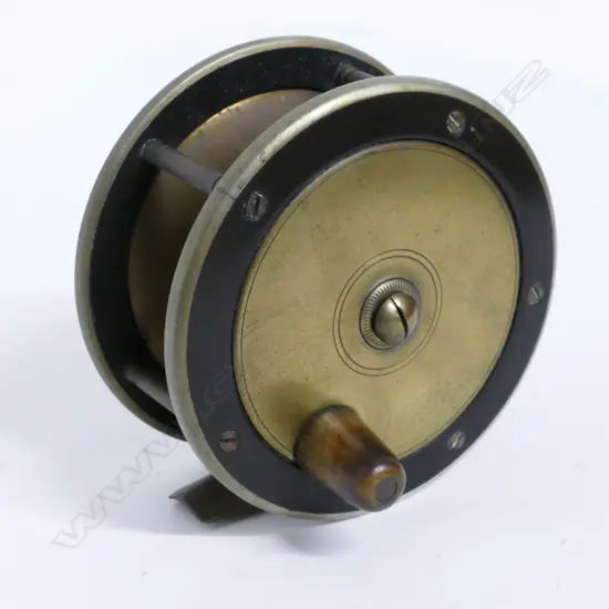 A 4¼" Birmingham plate wind trolling reel