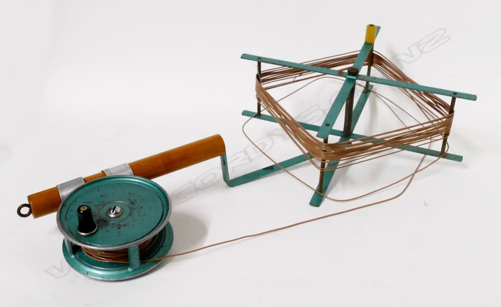 A J.W.Young & Sons 3½" Condex reel and matching line winder Image 1++