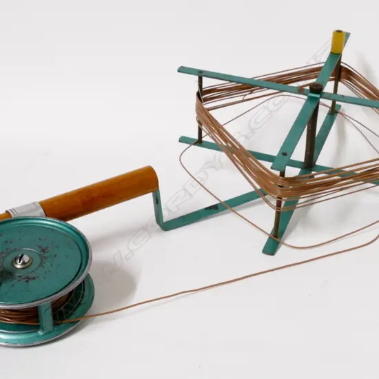 A J.W.Young & Sons 3½" Condex reel and matching line winder
