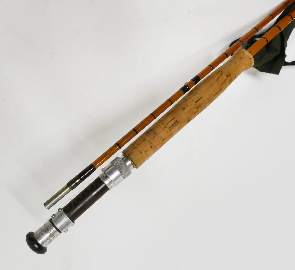 A Walker Brampton two-piece split cane rod Image 1++