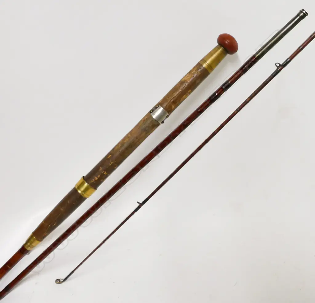 A Hardys three-piece split cane salmon rod Image 1++