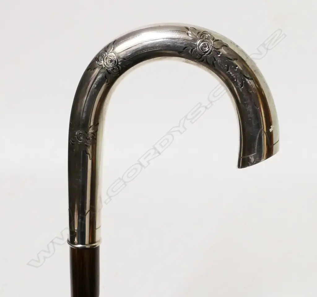 A 19thC malacca walking stick Image 1++