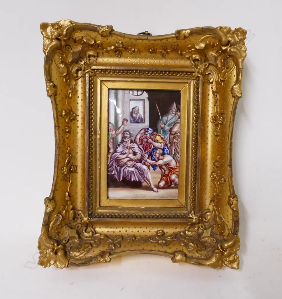 A 19thC enamel on copper plaque Image 1++