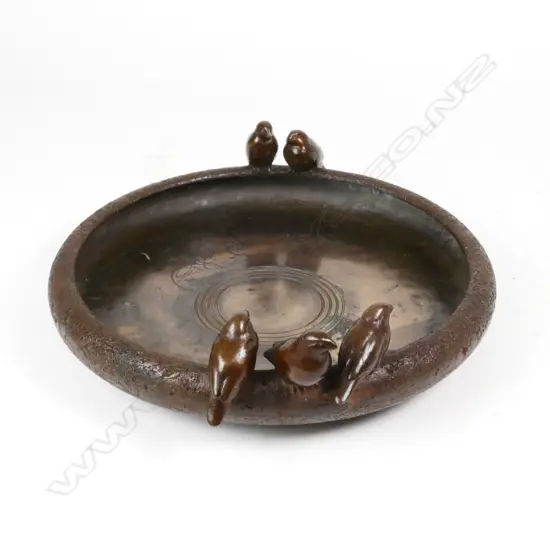 A bronze float bowl