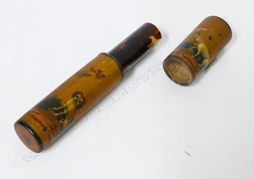 An antique French Vernis martin billet doux Image 1++