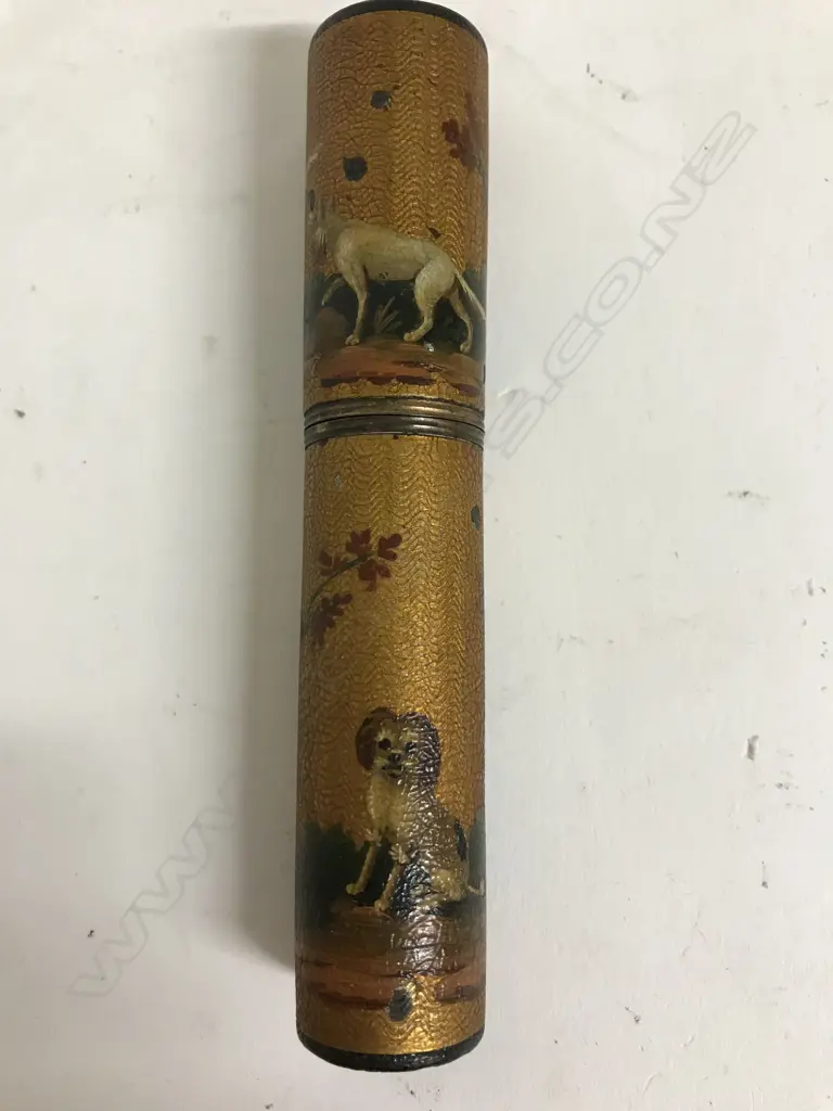 An antique French Vernis martin billet doux Image 1++