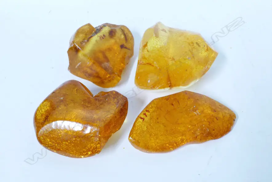 Four kauri gum pieces Image 1++