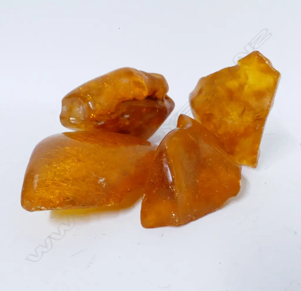 Four pieces of kauri gum Image 1++