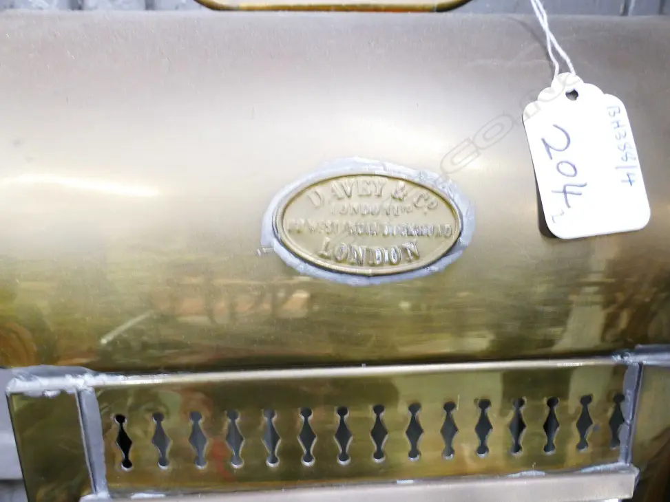 Two vintage Davey & Co. of London brass ship's lamps Image 1++