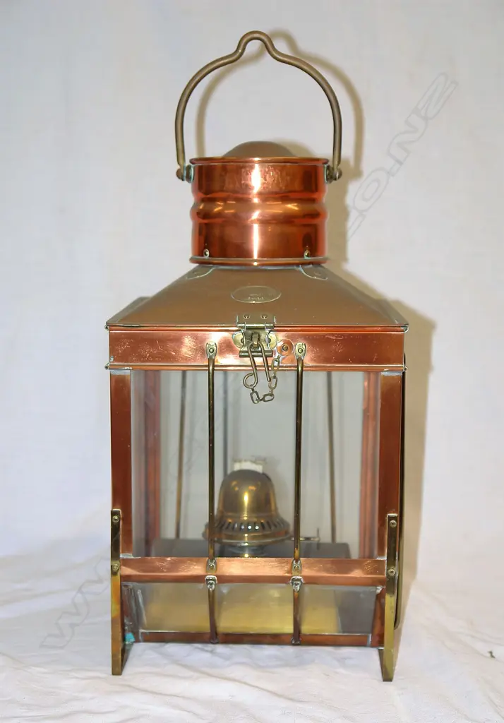 A vintage Davey & Co. of London ship's lamp Image 1++