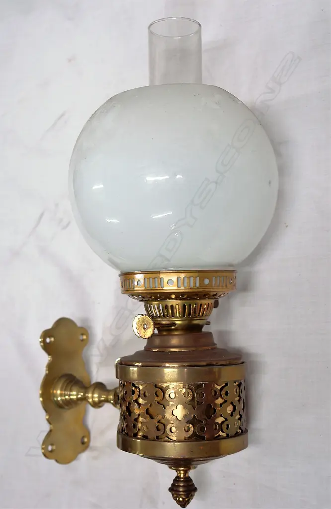 A brass ship's interior lamp Image 1++
