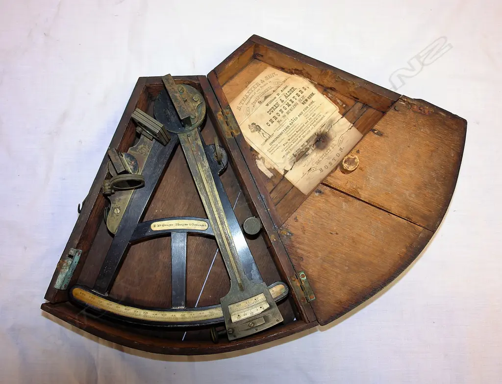 A 19thC ebony octant by D. McGregor of Glasgow and Greenock Image 1++