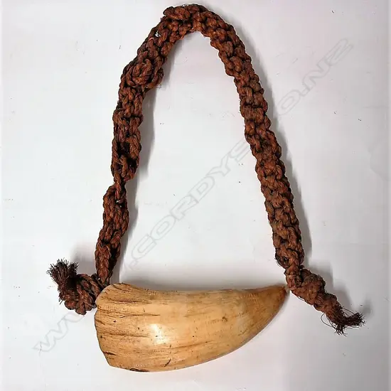 A 19thC large Fijian tabua