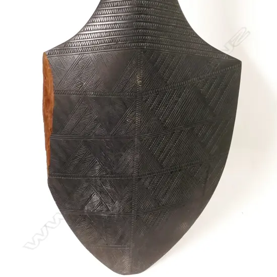 An early 20thC Samoan paddle shaped club