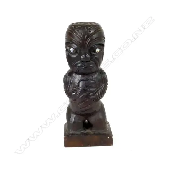 A Maori carved figure