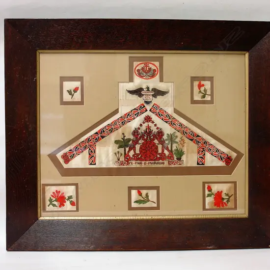 A historic Tainui vintage Maori painted silk 'Prince of the Waikato'