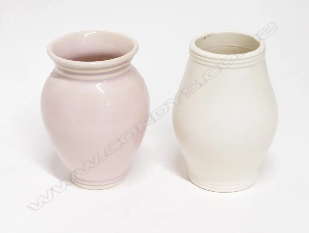 Two Crown Lynn (Ernest Shufflebotham) Hand Potted vases Image 1++