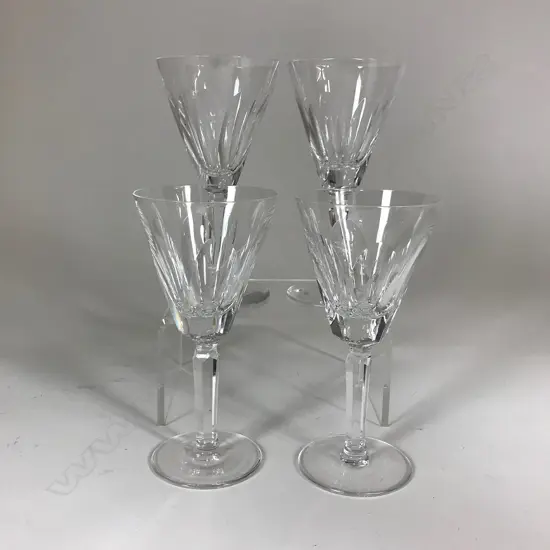 Eleven Waterford crystal wine glasses
