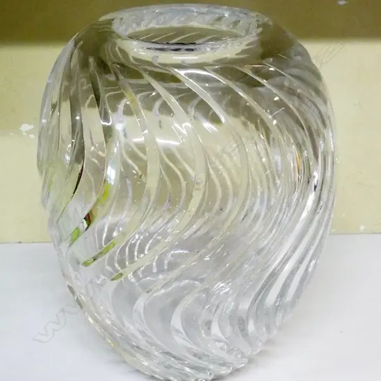 A Kosta crystal vase