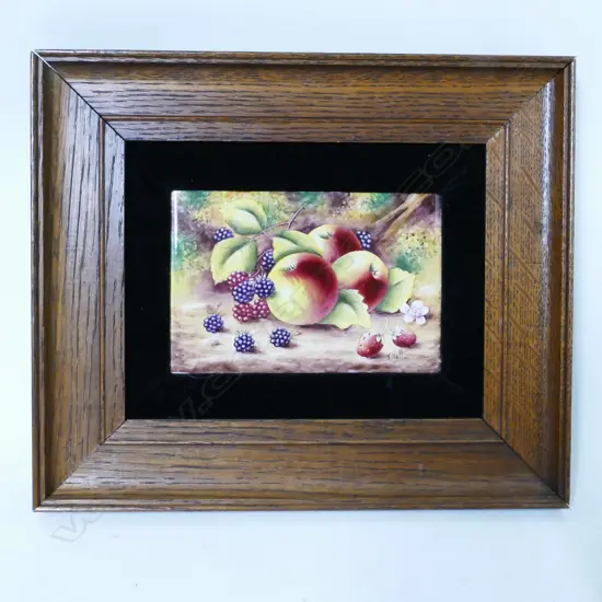 A Royal Worcester porcelain plaque