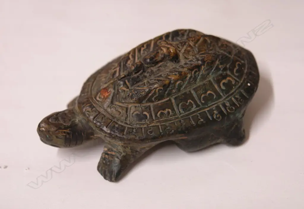 A cast bronze tortoise Image 1++